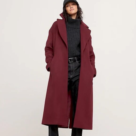 Banana Republic Oversized Wool-Cashmere Wrap Coat - Picture 1 of 3